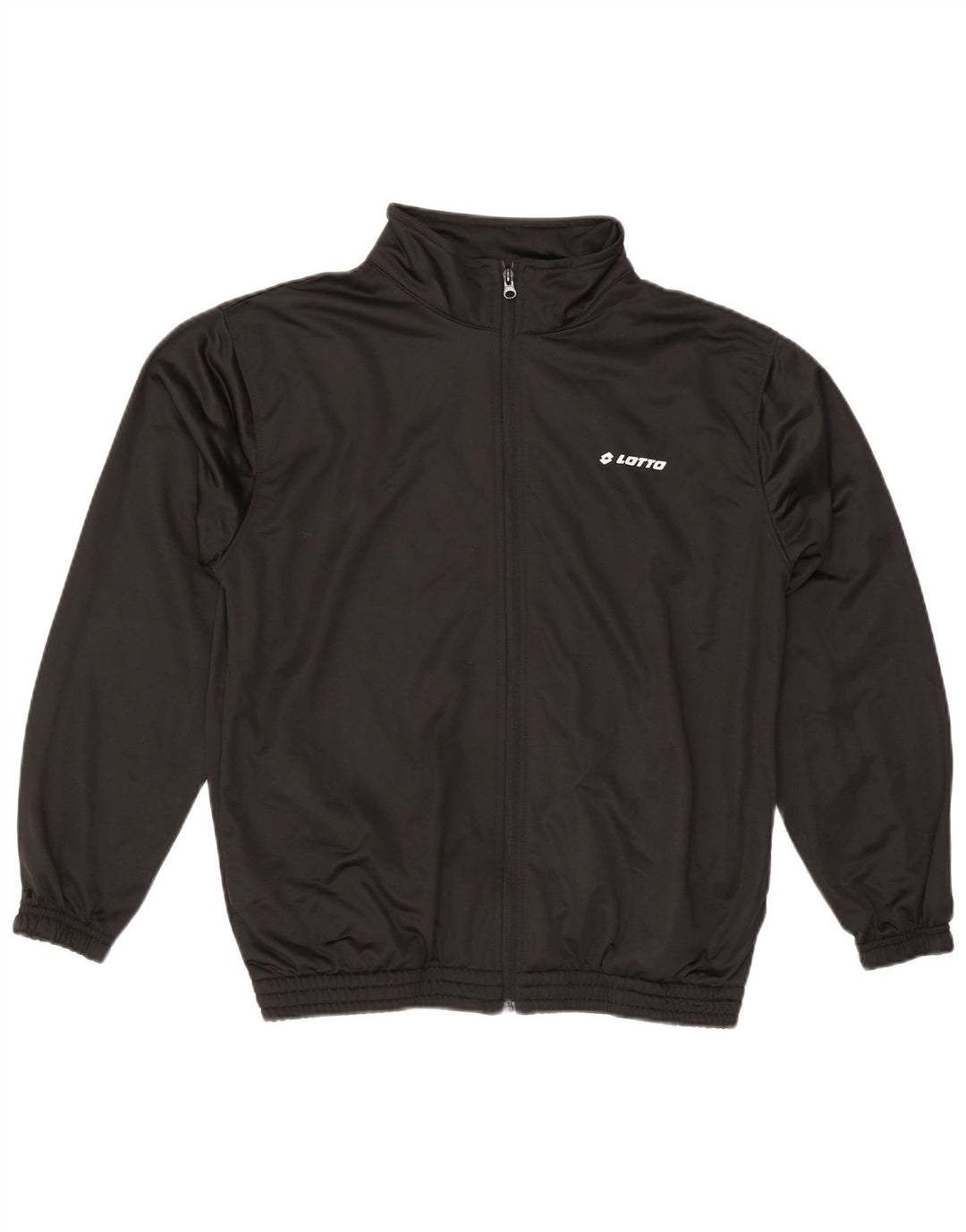 LOTTO Chaqueta superior de chándal para hombre Poliéster negro grande
