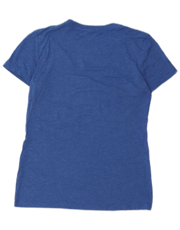 Eddie Bauer Camiseta gráfica Alaska para mujer Top UK 10 Small Blue Poliéster