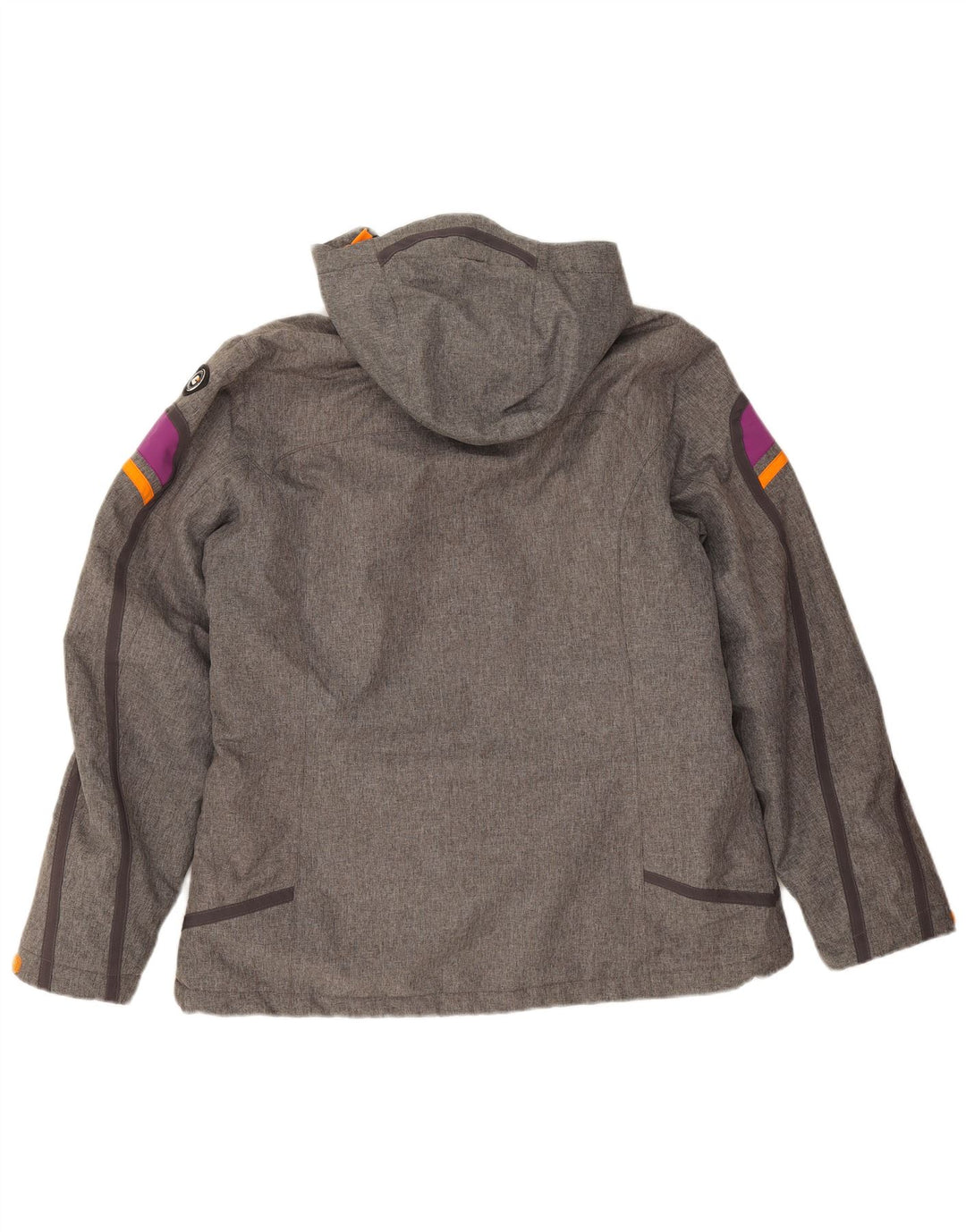 Killtec Chaqueta cortavientos con capucha para mujer IT 44 Gris medio Colorblock