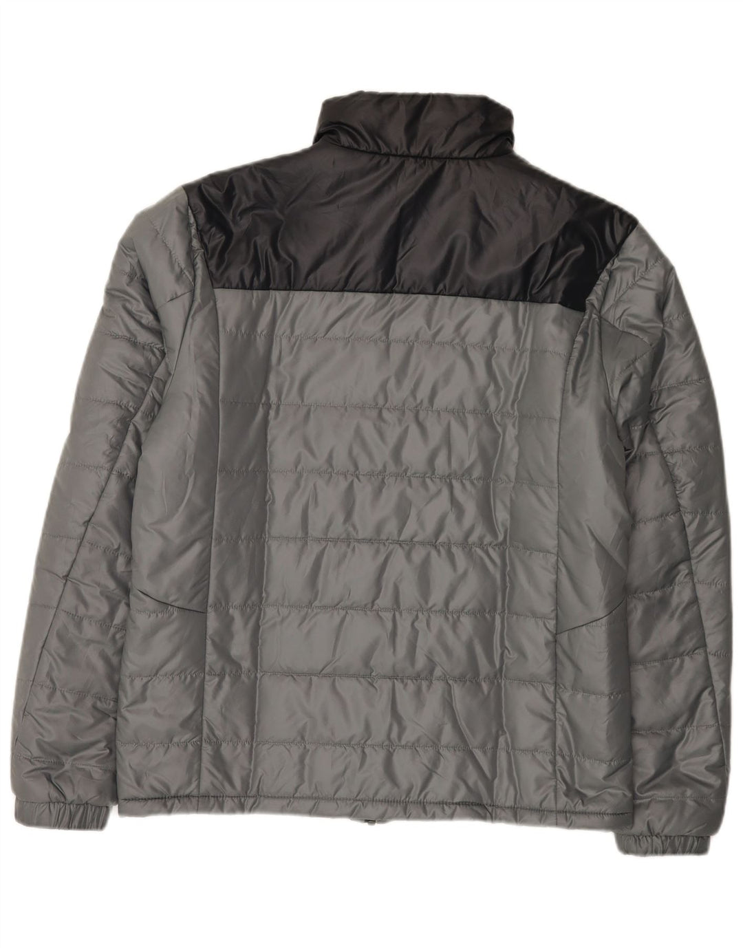 Adidas Chaqueta acolchada para hombre ES 38 Gris medio Poliéster con bloques de color