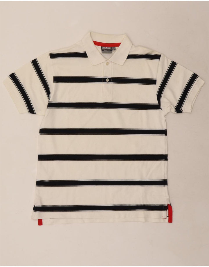 Slam Polo De Hombre De Algodón A Rayas Blanco Medio