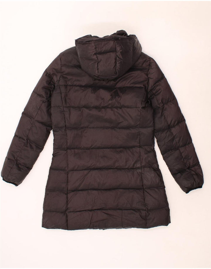 CHAMPION Womens Hooded Padded Coat UK 14 Medium Black Polyamide Vintage Champion and Second-Hand Champion from Messina Hembry 