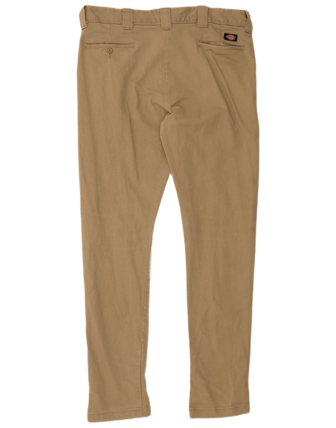 DICKIES Pantalones chinos ajustados y ajustados para hombre W38 L34 Algodón beige