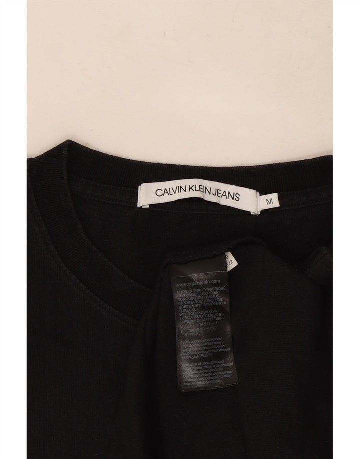 Calvin Klein Jeans - Camiseta para hombre, talla mediana, algodón negro