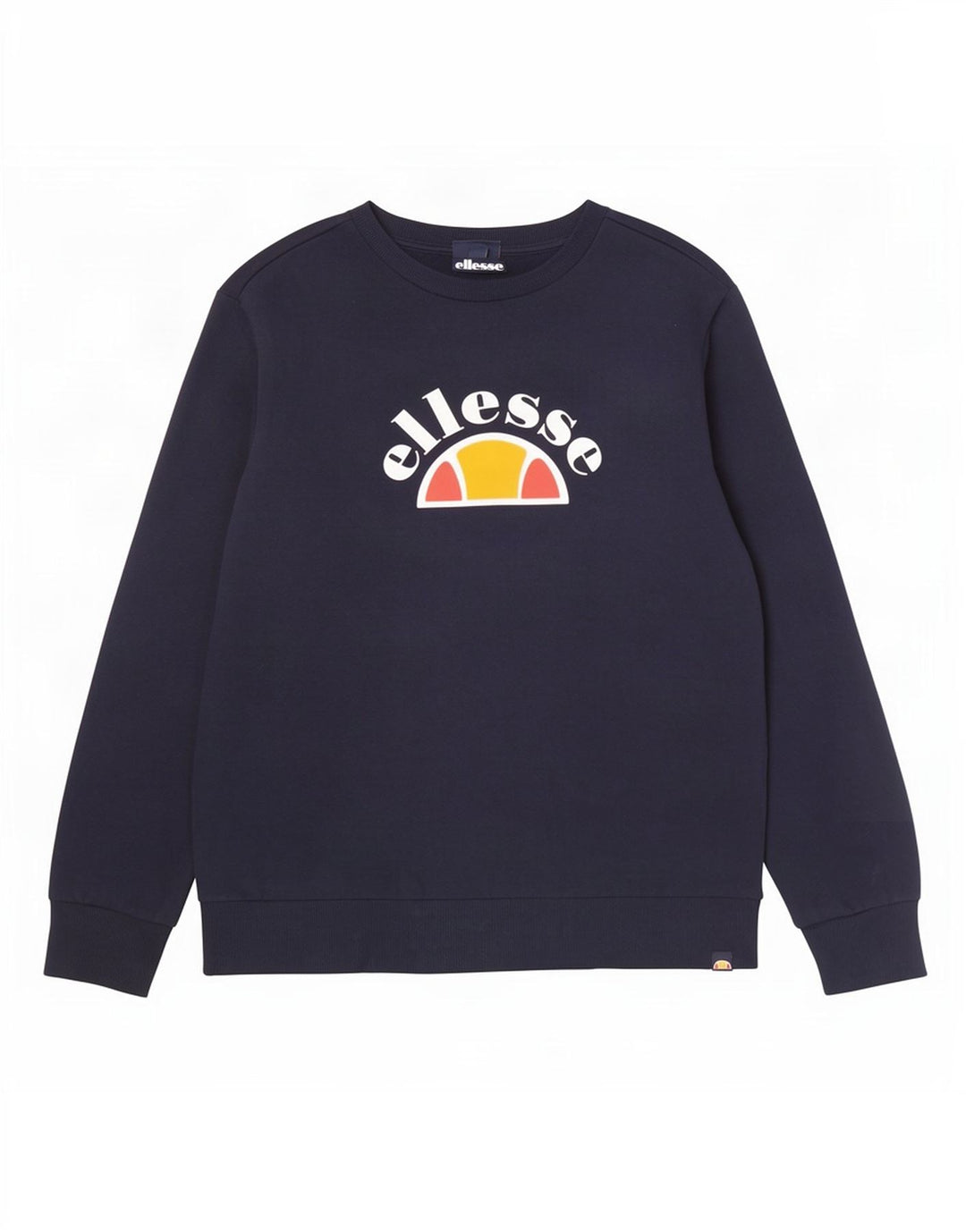 Ellesse Hombre Graphic Sudadera Jumper Grande Azul Marino Algodón