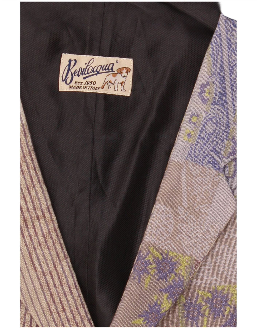 Chaleco vintage para hombre XL algodón patchwork multicolor
