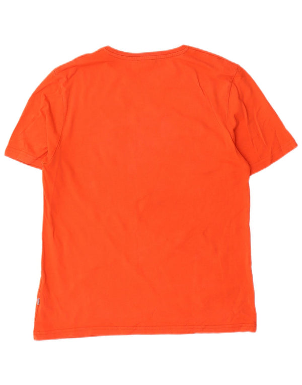 Hugo Boss Camiseta gráfica de ajuste regular para niños 13-14 años Small Naranja