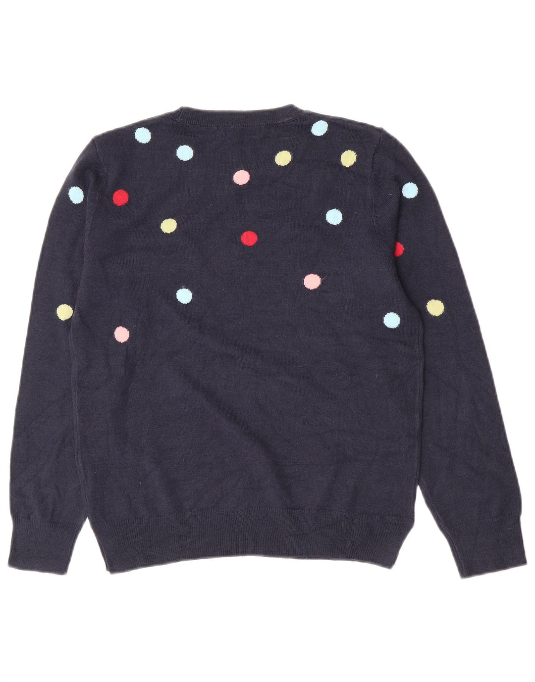 Marks & Spencer Jersey de Cuello Redondo para Mujer UK 10 Small Azul Marino