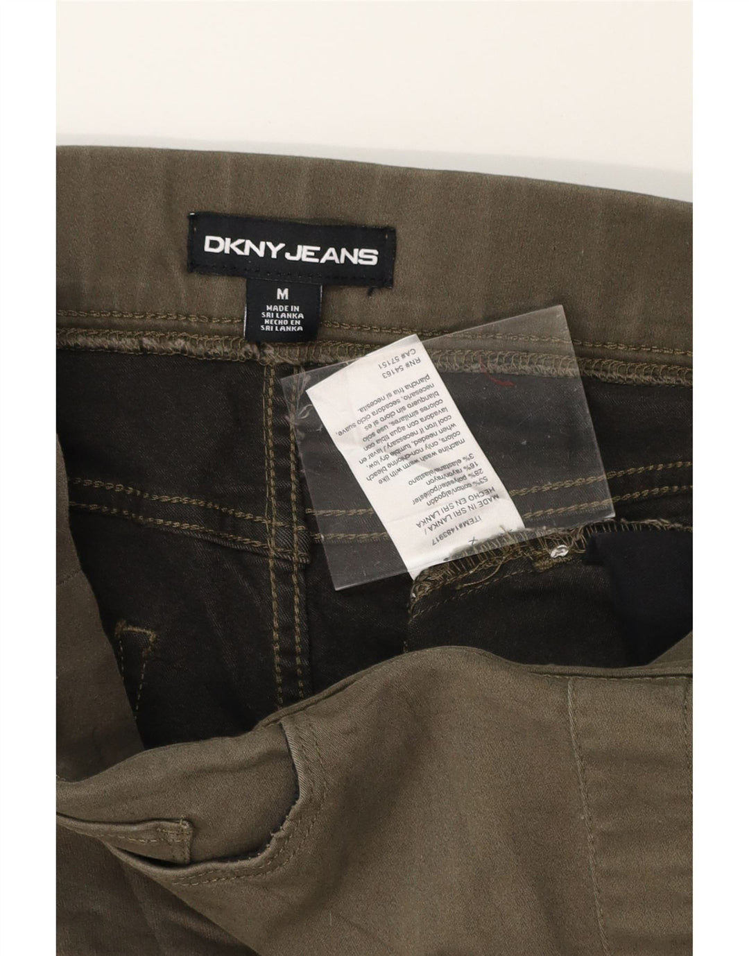 DKNY Womens Casual Shorts Medium W30 Khaki Cotton Vintage Dkny and Second-Hand Dkny from Messina Hembry 