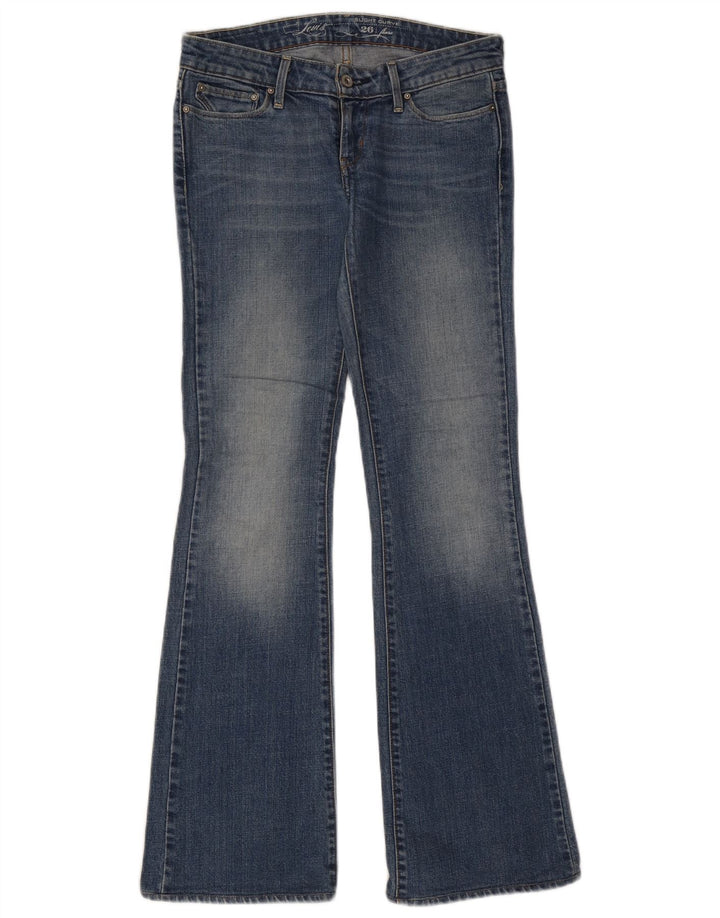 LEVI'S Jeans Bootcut con curva ligera para mujer W26 L32 Algodón azul