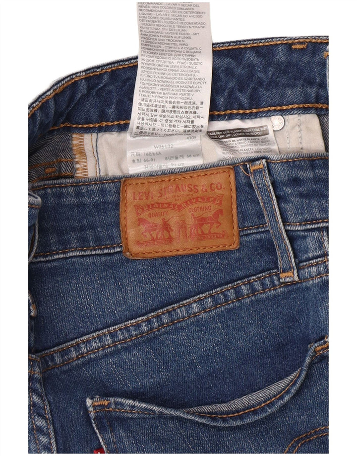 LEVI'S Vaqueros pitillo de talle alto 721 para mujer W26 L32 Algodón azul