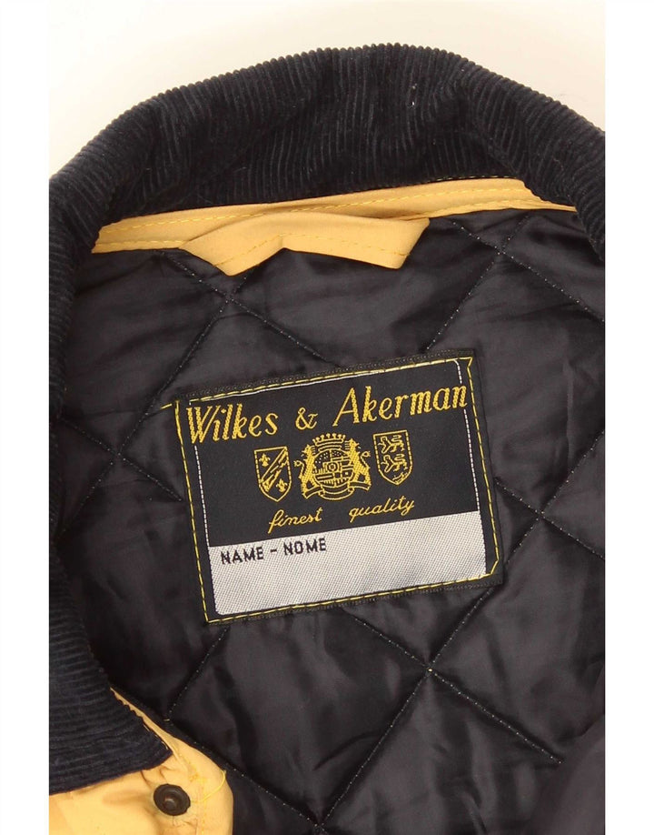 Wilkes&Akerman Chaqueta acolchada para hombre UK 38 Poliéster amarillo medio