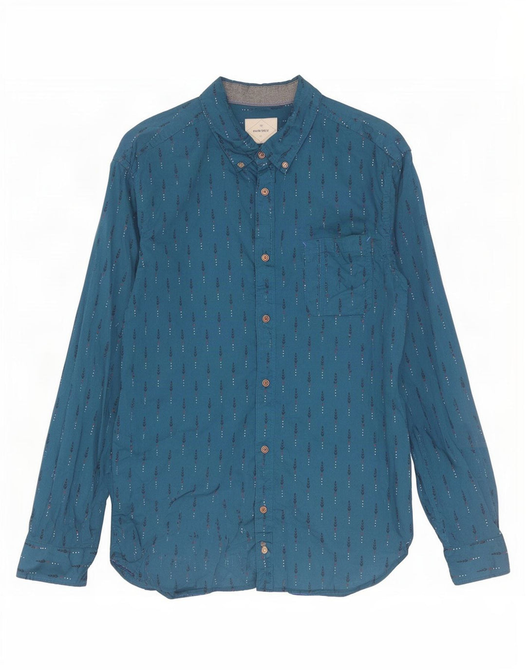 Camisa de hombre White Stuff de algodón a rayas azules pequeñas