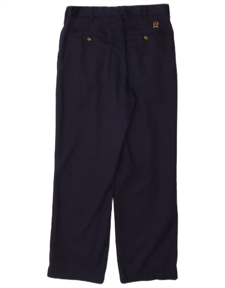 TOMMY HILFIGER Pantalón chino recto para hombre W32 L30 Azul marino