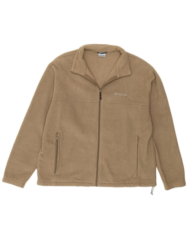 Columbia Chaqueta polar para hombre UK 44 2XL Beige Poliéster