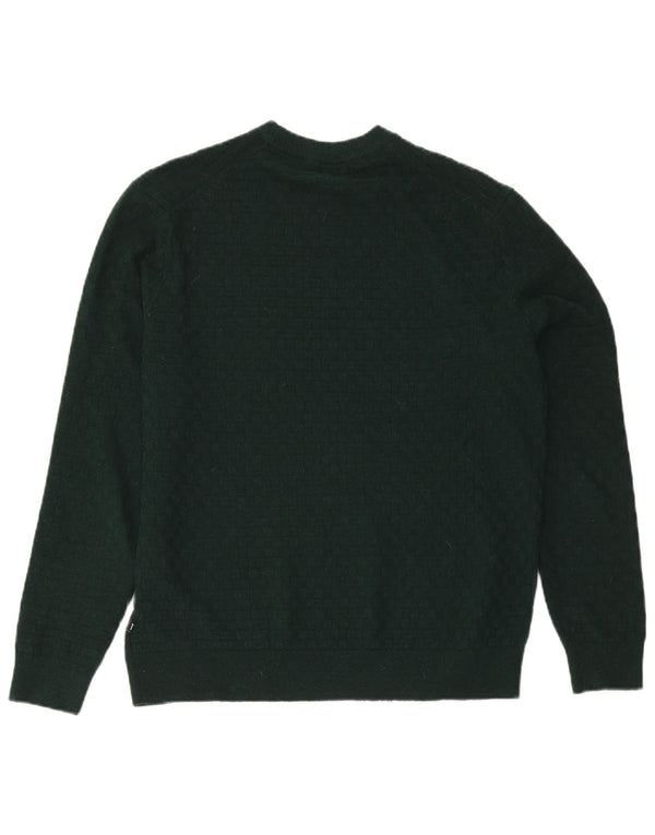 Ted Baker - Jersey de cuello redondo para hombre, talla 3, poliéster verde medio