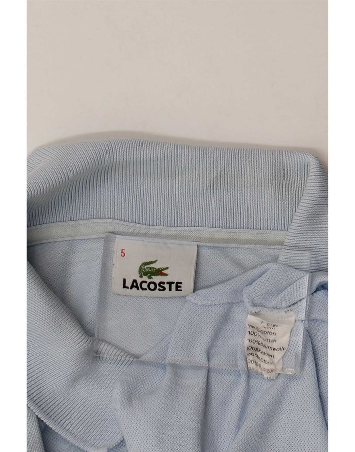 Polo Lacoste para hombre talla 5 grande algodón azul