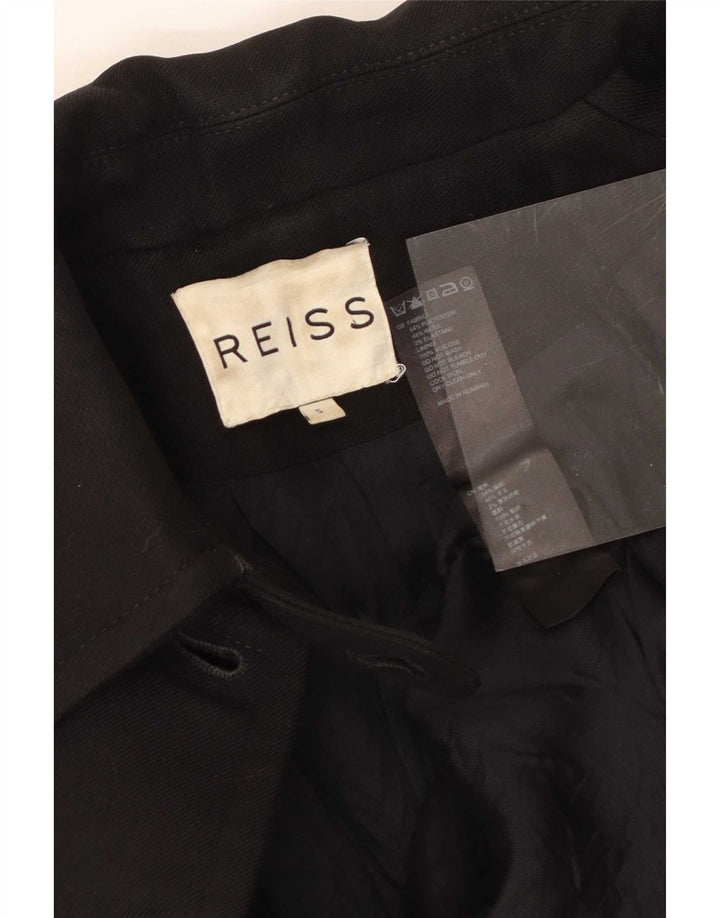 Chaqueta tipo blazer de 5 botones para mujer Reiss UK 8 Small Poliéster negro