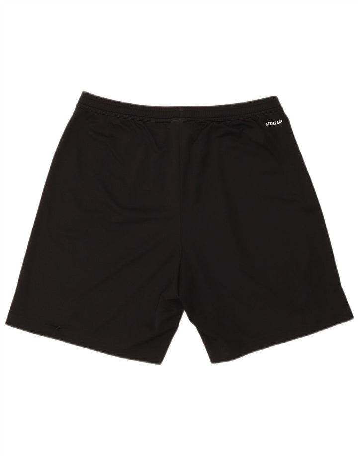 Adidas - Pantalones cortos deportivos para hombre, talla grande, poliéster negro