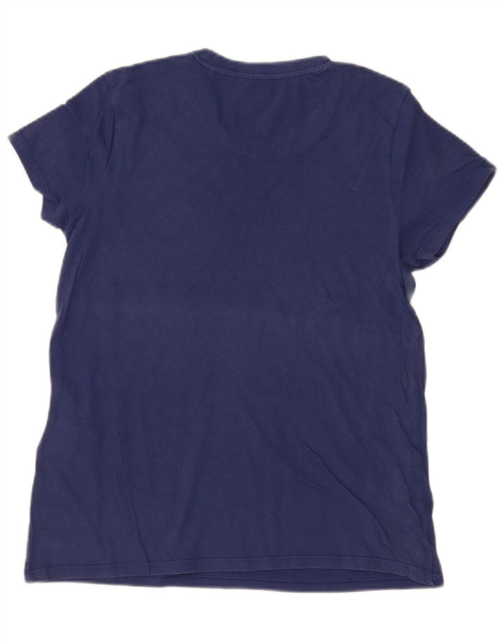 LEVI'S Camiseta para mujer Top UK 12 Medium Azul marino Algodón