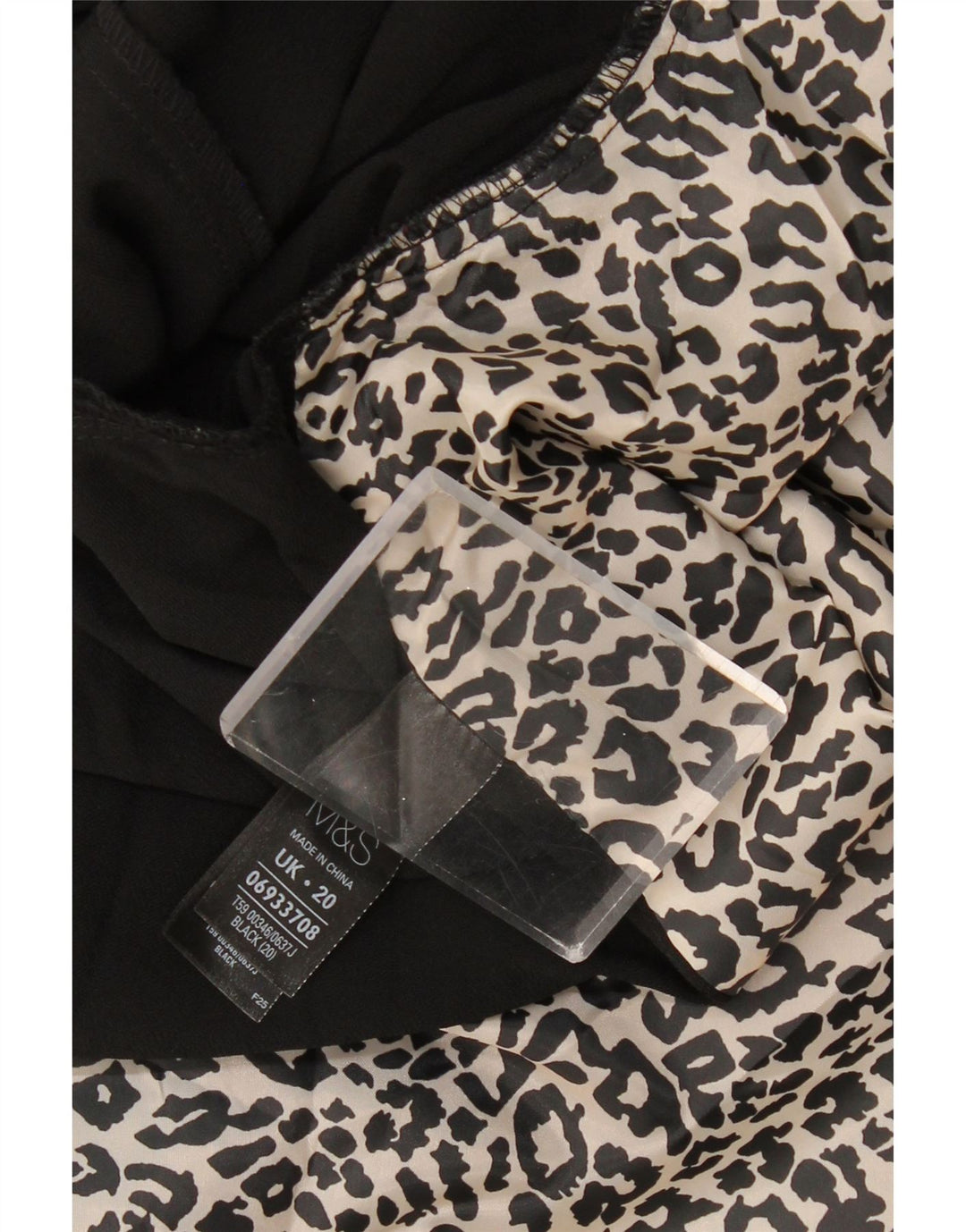 MARKS & SPENCER Chaqueta tipo blazer abierta de manga 3/4 para mujer UK 20 2XL Negro