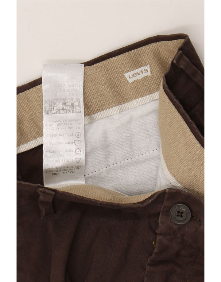 LEVI'S Pantalones cortos ajustados para hombre W32 L24 Marrón
