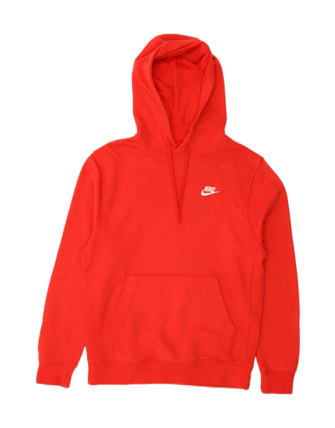 Nike - Sudadera con capucha para hombre, talla pequeña, color rojo, algodón