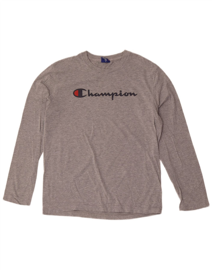 Champion Top Gráfico De Manga Larga Gris Medio Hombre