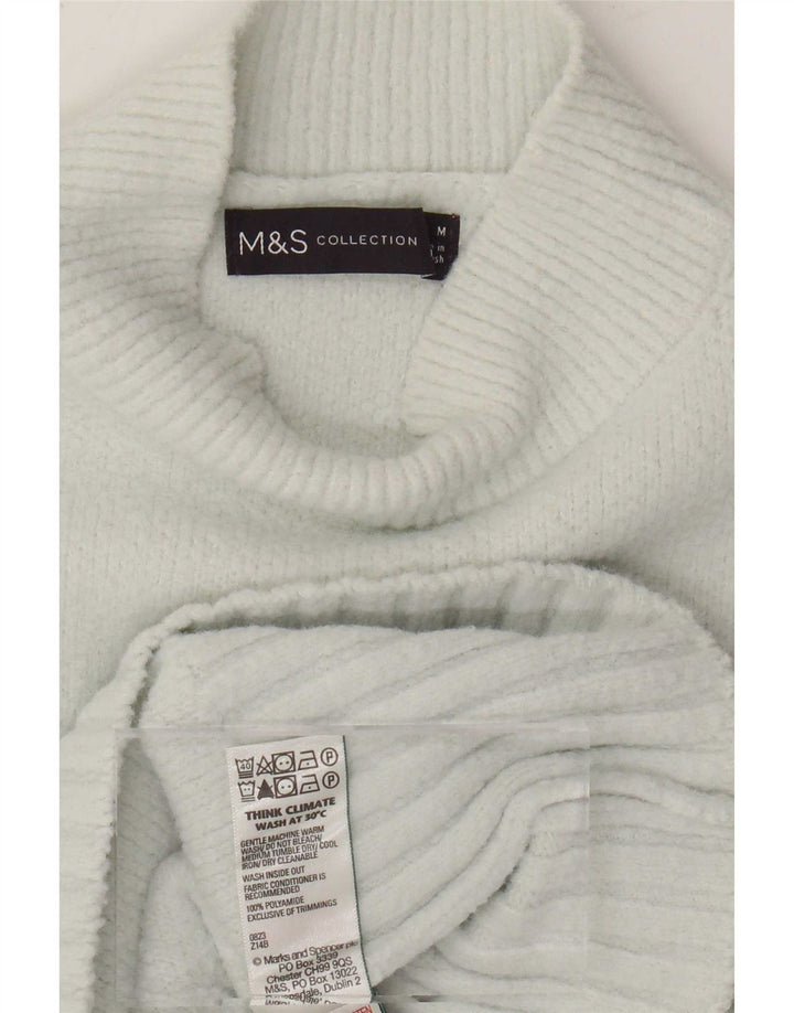Marks & Spencer Jersey con Cuello Alto para Mujer UK 40 Azul Medio