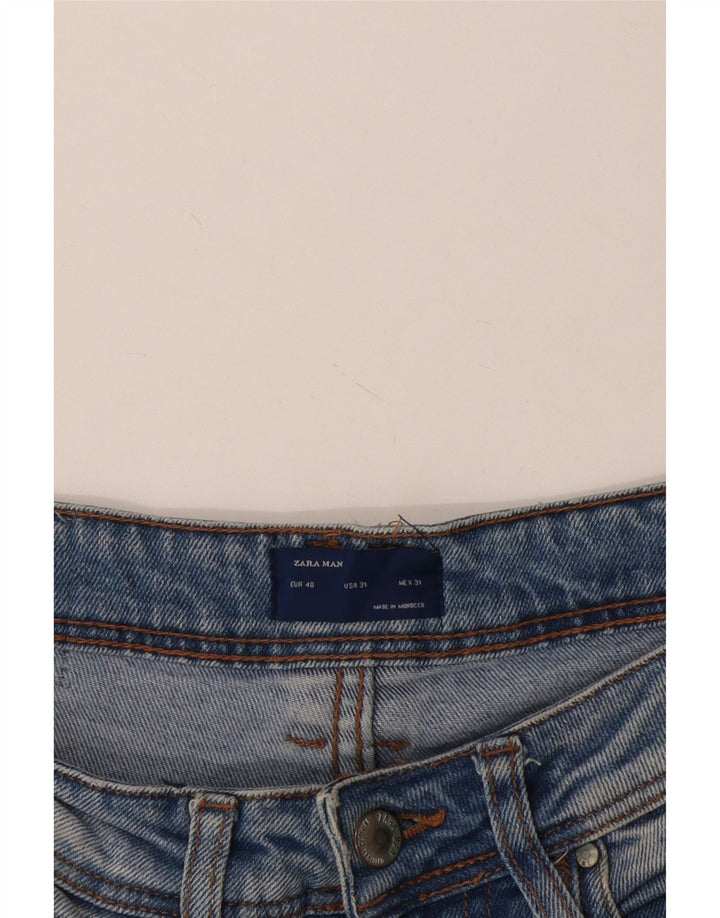 Zara Vaqueros Slim para Hombre EU 40 Medium W31 L27 Azul