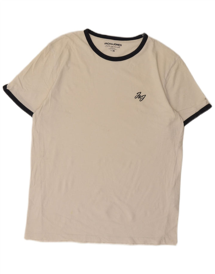 Camiseta Jack & Jones Hombre Top Medium Blanco Algodón