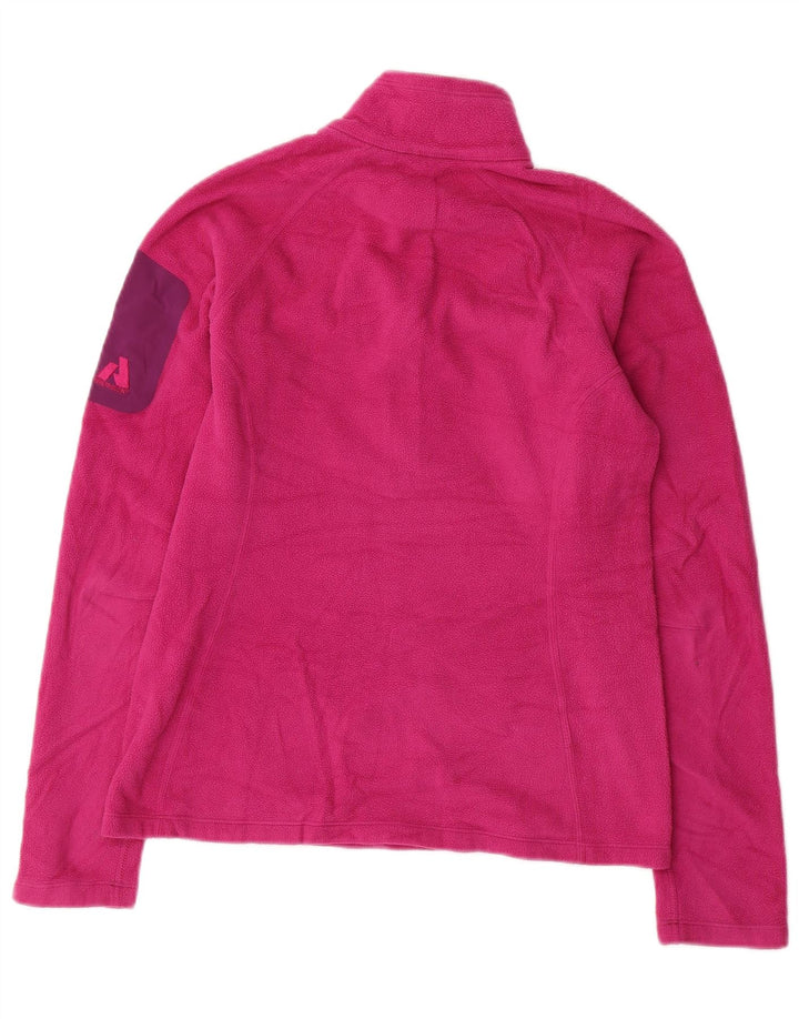 EDDIE BAUER Jersey Polartec con Cremallera y Cuello para Mujer UK 10 Small Pink
