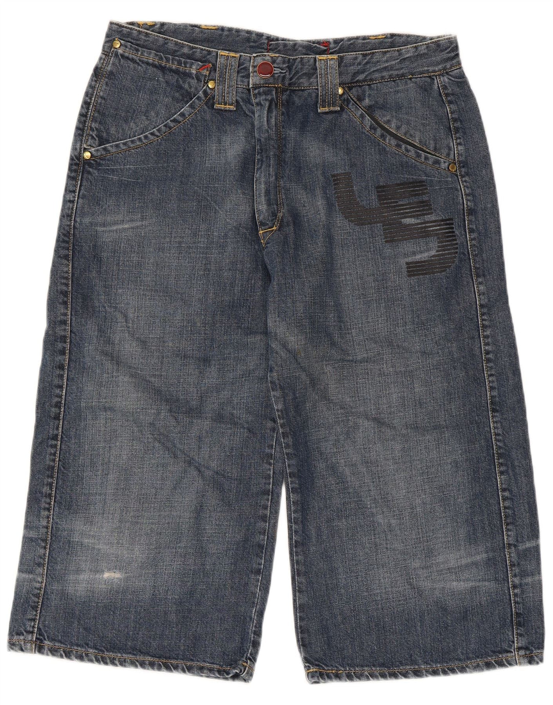 Bermudas de mezclilla con gráficos para hombre Levi's Algodón azul mediano W32
