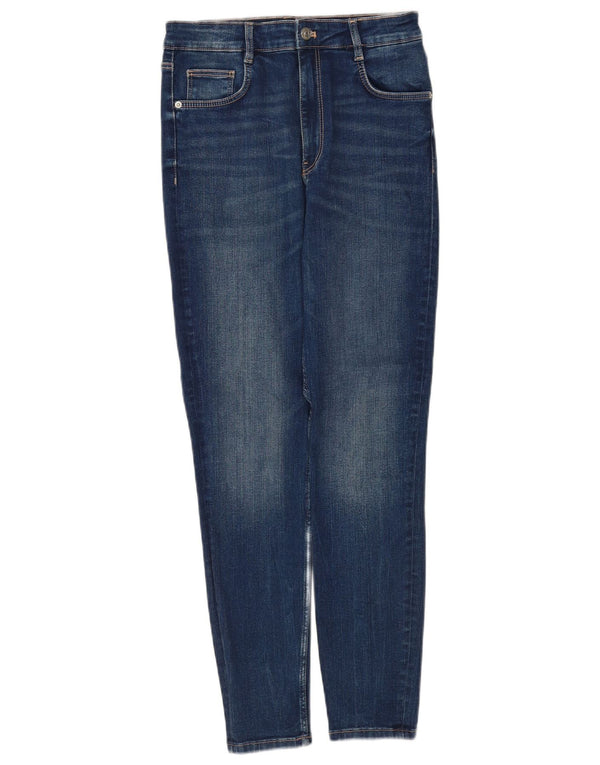 Zara Jeans Slim Mujer EU 40 Medium W30 L28 Algodón Azul