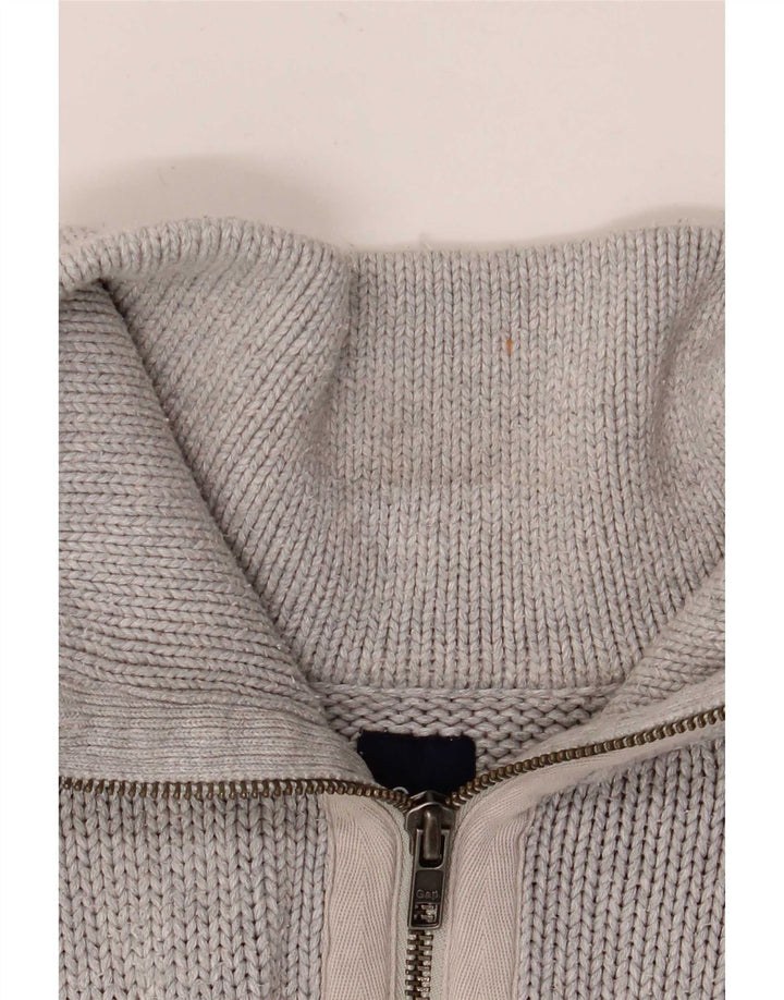 Jersey Gap Hombre con Cremallera y Cuello XL Algodón Gris