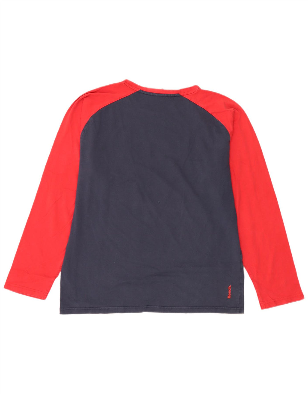 Bench Hombre Top gráfico manga larga XL Azul marino Colorblock Algodón