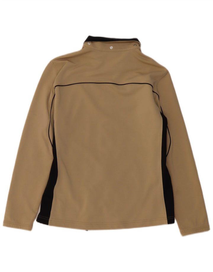 ASICS Chaqueta de chándal para mujer, talla 40, talla grande, color beige