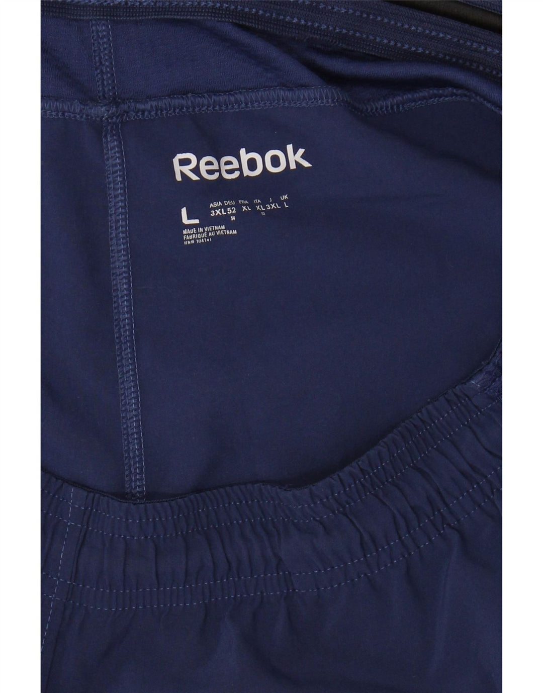 REEBOK Pantalones cortos deportivos para hombre Grande Azul marino Poliéster