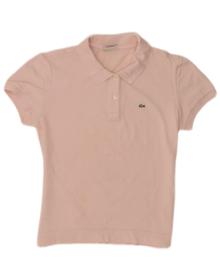 Polo Lacoste para mujer talla 42 algodón rosa grande
