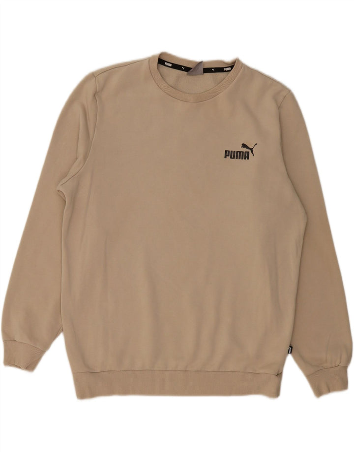 PUMA Sudadera Jumper de algodón beige medio para hombre