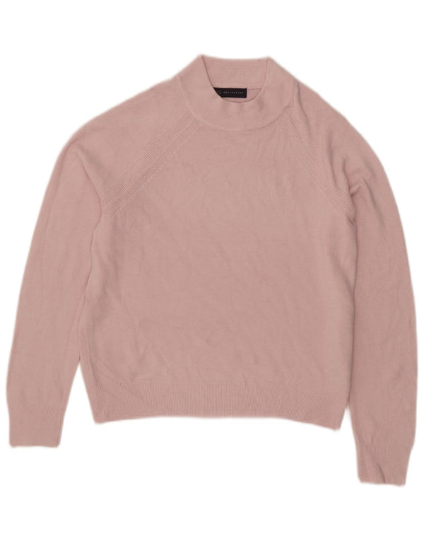 Marks & Spencer Suéter Corto con Cuello Alto para Mujer UK 8 Small Pink