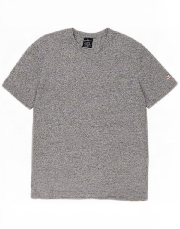 Champion Camiseta para hombre Top Small de algodón moteado gris