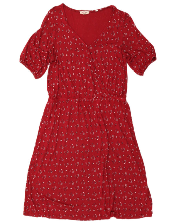 Vestido acampanado para mujer de Fat Face UK 40 Mediano Viscosa floral roja