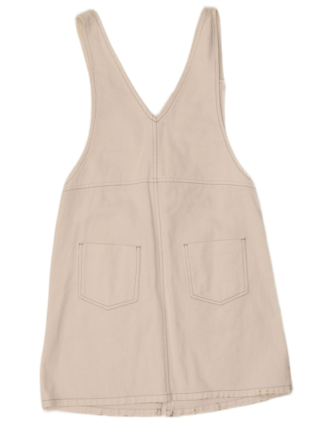 Cache Vestido estilo delantal vaquero para mujer UK 8 Small White