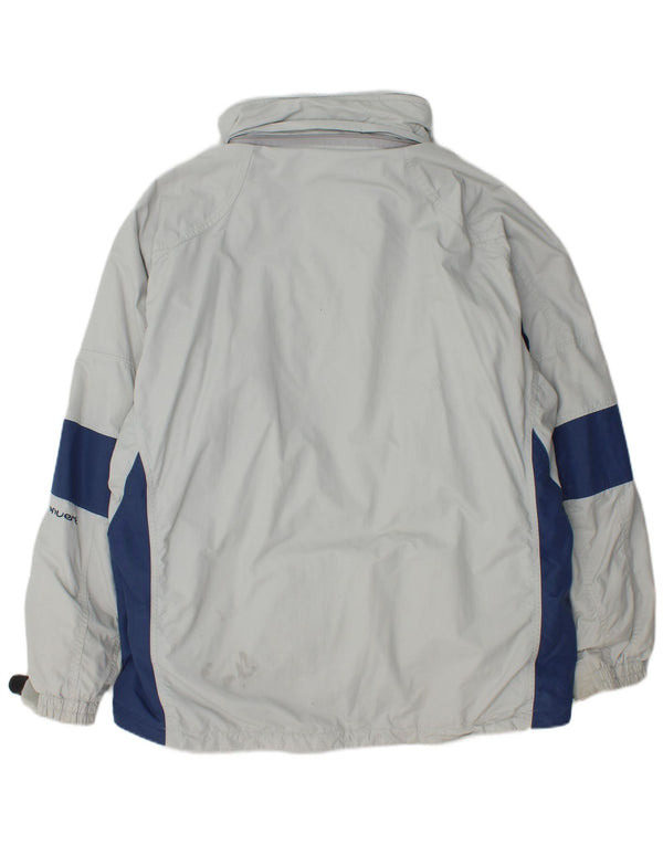 Columbia Chaqueta cortavientos para hombre UK 40 Large Azul Colorblock Nylon