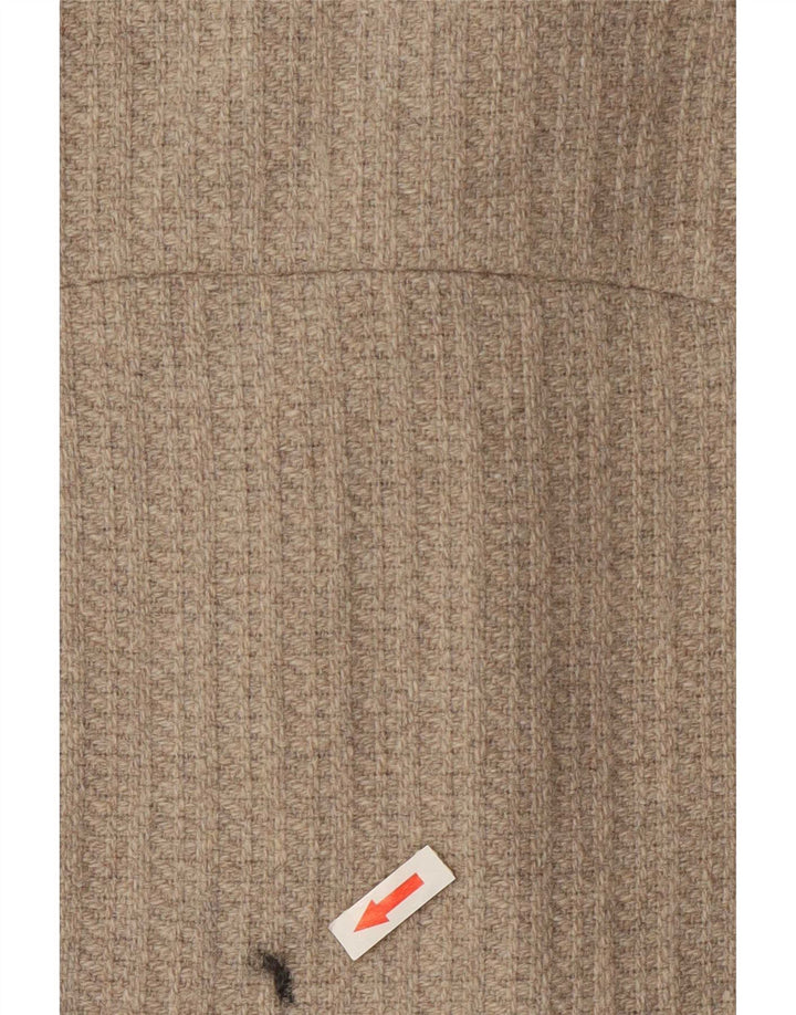 Abrigo abierto extragrande para mujer Oasis UK 10 Small Beige Wool
