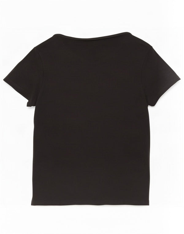 Levi's Camiseta para mujer Top UK 44 Grande Algodón negro