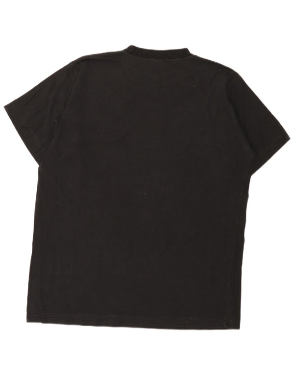 Puma - Camiseta gráfica para hombre, talla grande, algodón negro