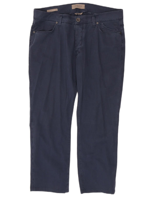 Jeckerson Pantalones casuales ajustados para hombre W36 L26 Algodón azul marino