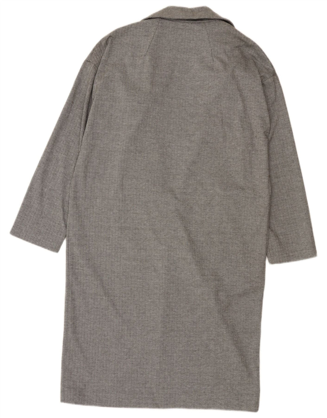 Topshop Abrigo abierto extragrande para mujer UK 10 Small Grey Herringbone